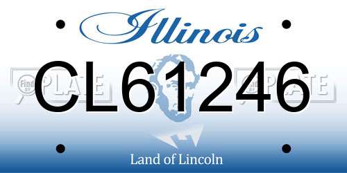 CL61246 Illinois License Plate