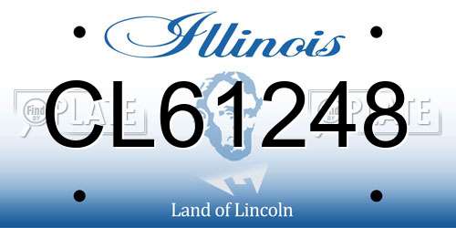 CL61248 Illinois License Plate