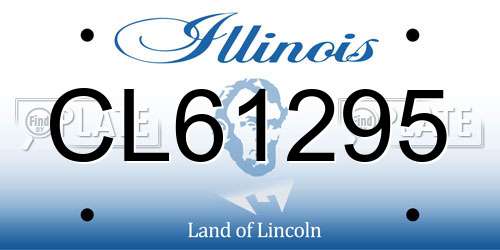 CL61295 Illinois License Plate