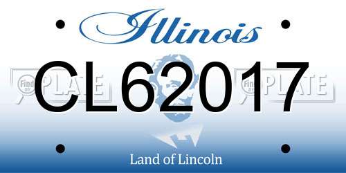 CL62017 Illinois License Plate