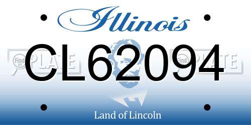 CL62094 Illinois License Plate