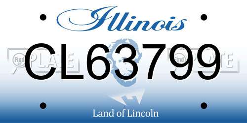CL63799 Illinois License Plate