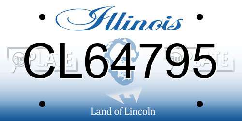 CL64795 Illinois License Plate