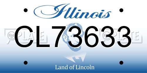 CL73633 Illinois License Plate