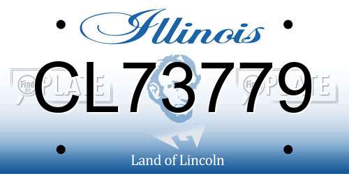 CL73779 Illinois License Plate