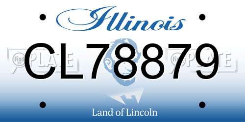 CL78879 Illinois License Plate