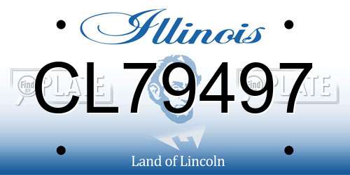 CL79497 Illinois License Plate