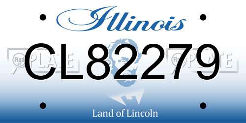 CL82279 Illinois License Plate