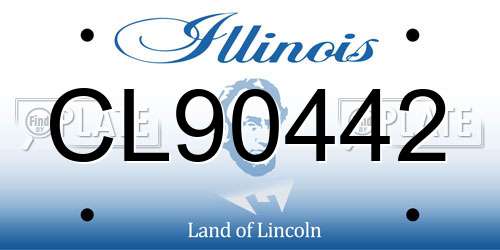 CL90442 Illinois License Plate