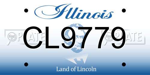 CL9779 Illinois License Plate