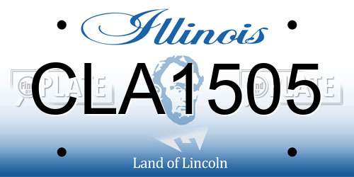 CLA1505 Illinois License Plate