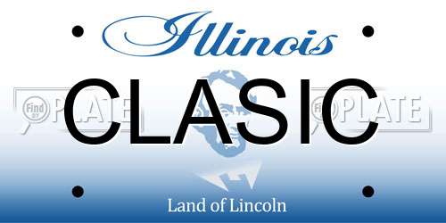 CLASIC Illinois License Plate