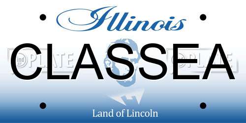 CLASSEA Illinois License Plate