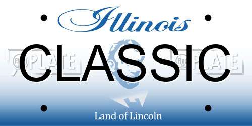 CLASSIC Illinois License Plate