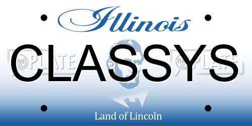 CLASSYS Illinois License Plate