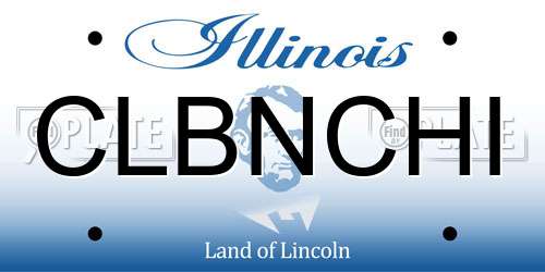 CLBNCHI Illinois License Plate