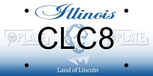 CLC8 Illinois License Plate