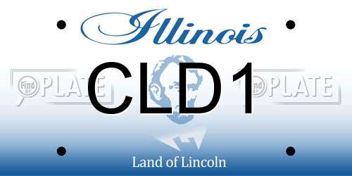 CLD1 Illinois License Plate