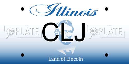 CLJ Illinois License Plate