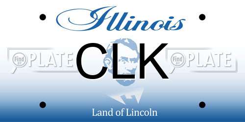 CLK Illinois License Plate