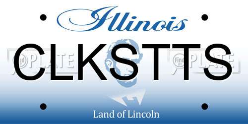 CLKSTTS Illinois License Plate
