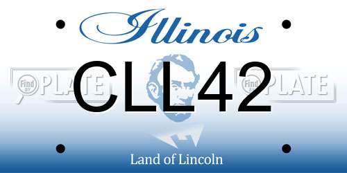 CLL42 Illinois License Plate