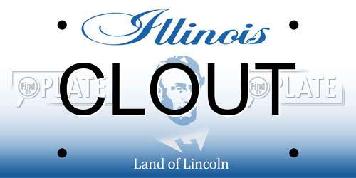 CLOUT Illinois License Plate