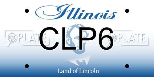 CLP6 Illinois License Plate