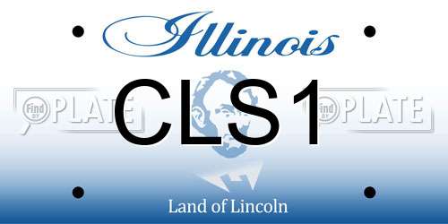 CLS1 Illinois License Plate