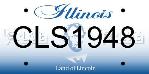 CLS1948 Illinois License Plate