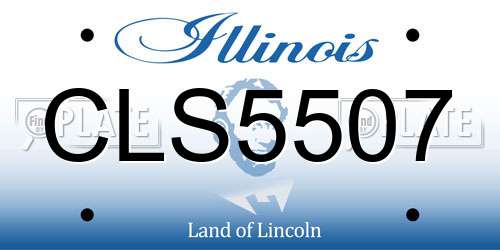 CLS5507 Illinois License Plate