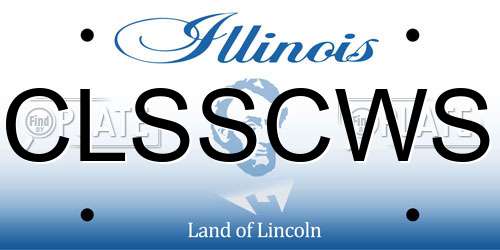 CLSSCWS Illinois License Plate