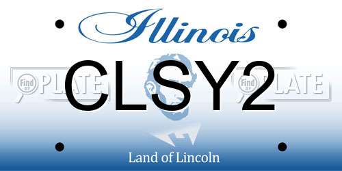 CLSY2 Illinois License Plate
