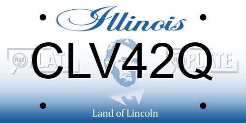 CLV42Q Illinois License Plate
