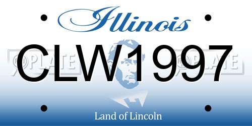 CLW1997 Illinois License Plate