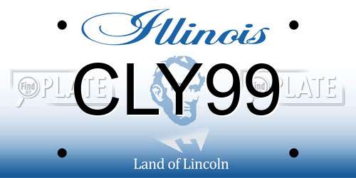 CLY99 Illinois License Plate