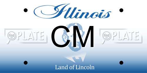 CM Illinois License Plate