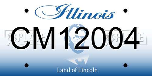 CM12004 Illinois License Plate