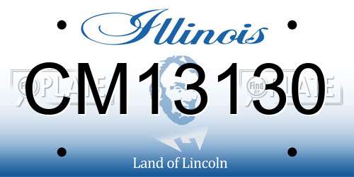 CM13130 Illinois License Plate
