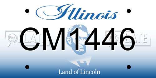 CM1446 Illinois License Plate