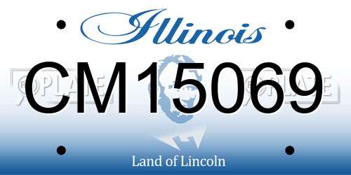CM15069 Illinois License Plate