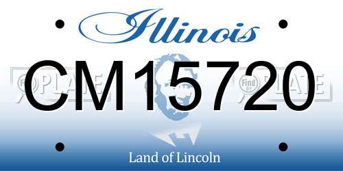 CM15720 Illinois License Plate