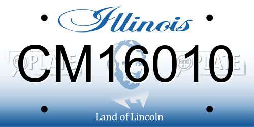 CM16010 Illinois License Plate
