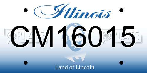 CM16015 Illinois License Plate