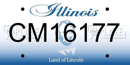 CM16177 Illinois License Plate