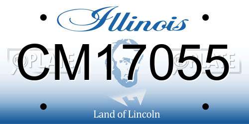 CM17055 Illinois License Plate