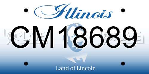 CM18689 Illinois License Plate