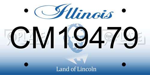 CM19479 Illinois License Plate
