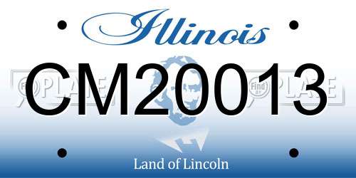 CM20013 Illinois License Plate