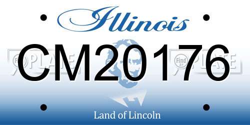 CM20176 Illinois License Plate